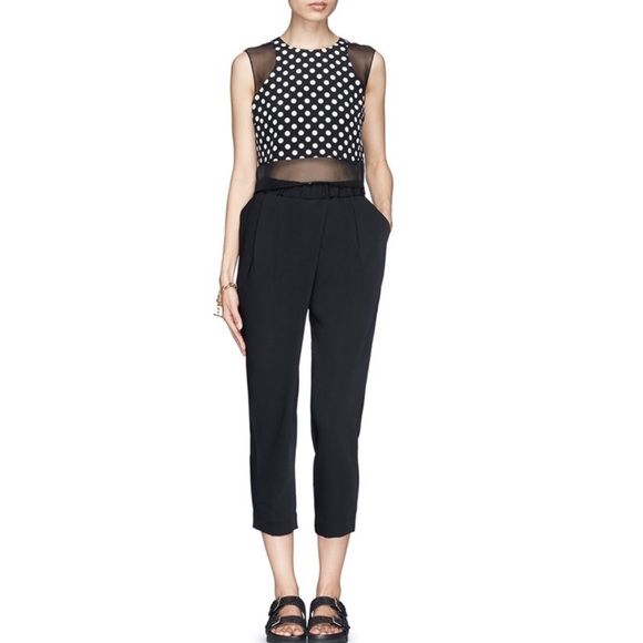 Elizabeth and James Enno Polka Dot Silk Crop Top - Picture 8 of 10